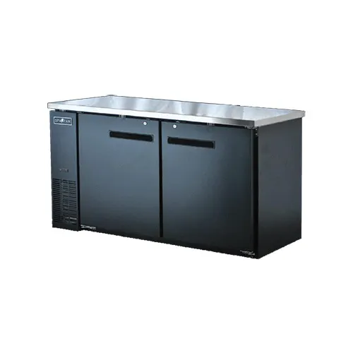 Spartan Refrig SBBB-60 60" 2 Section Back Bar Cooler with Solid Door