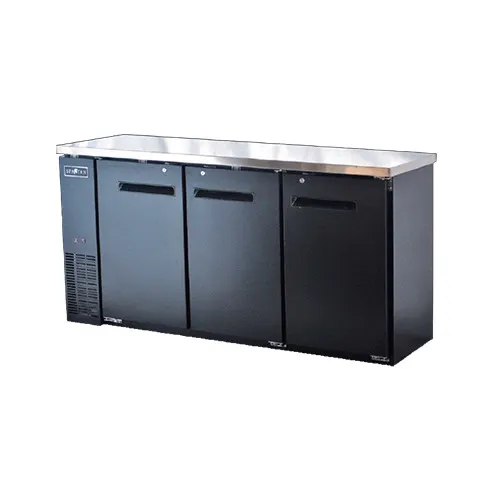 Spartan Refrig SBBB-72 72" 3 Section Back Bar Cooler with Solid Door