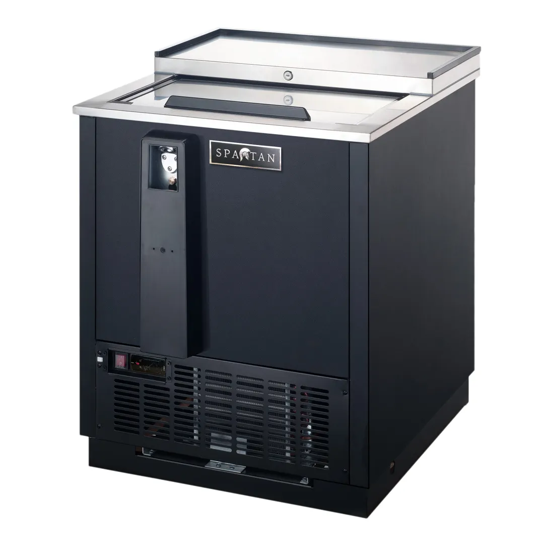 Spartan Refrig SBC-27 26" Bottle Cooler w/ 1 Slide Top Lid, Adjustable Dividers, 4.0 cu. ft.