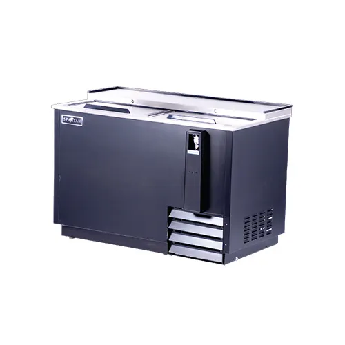 Spartan Refrig SBC-50 49" Bottle Cooler w/ 2 Slide Top Lids, Adjustable Dividers, 13.0 cu. ft.