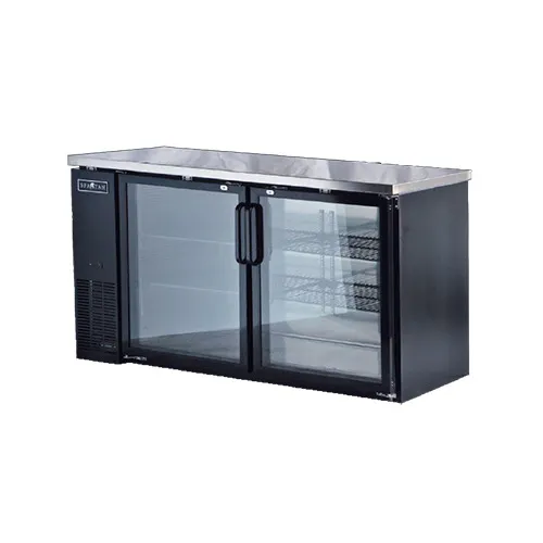 Spartan Refrig SGBBB-60 60" 2 Section Back Bar Cooler with Glass Door
