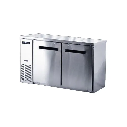 Spartan Refrig SSBB-48 48" 2 Section Back Bar Cooler with Solid Door