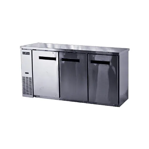Spartan Refrig SSBB-72 72" 3 Section Back Bar Cooler with Solid Door