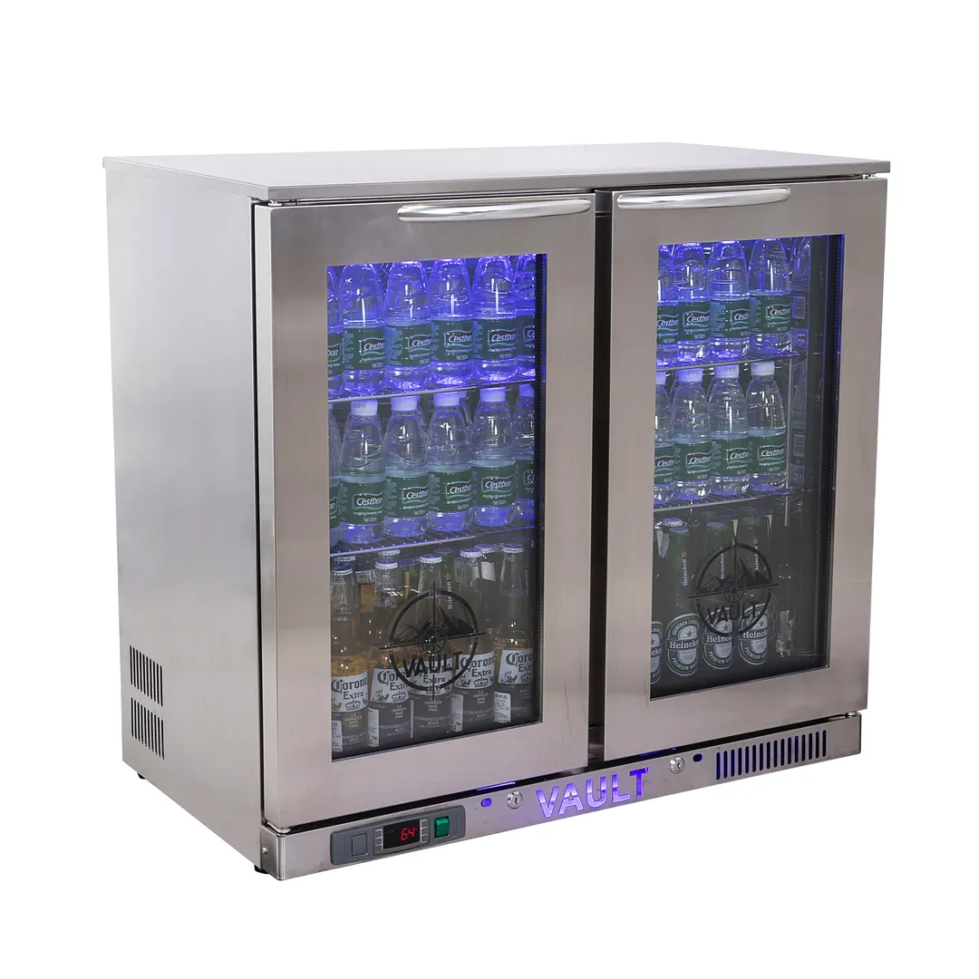 Spartan Refrig VBB-7.3 35" 2 Section Back Bar Cooler with Glass Door