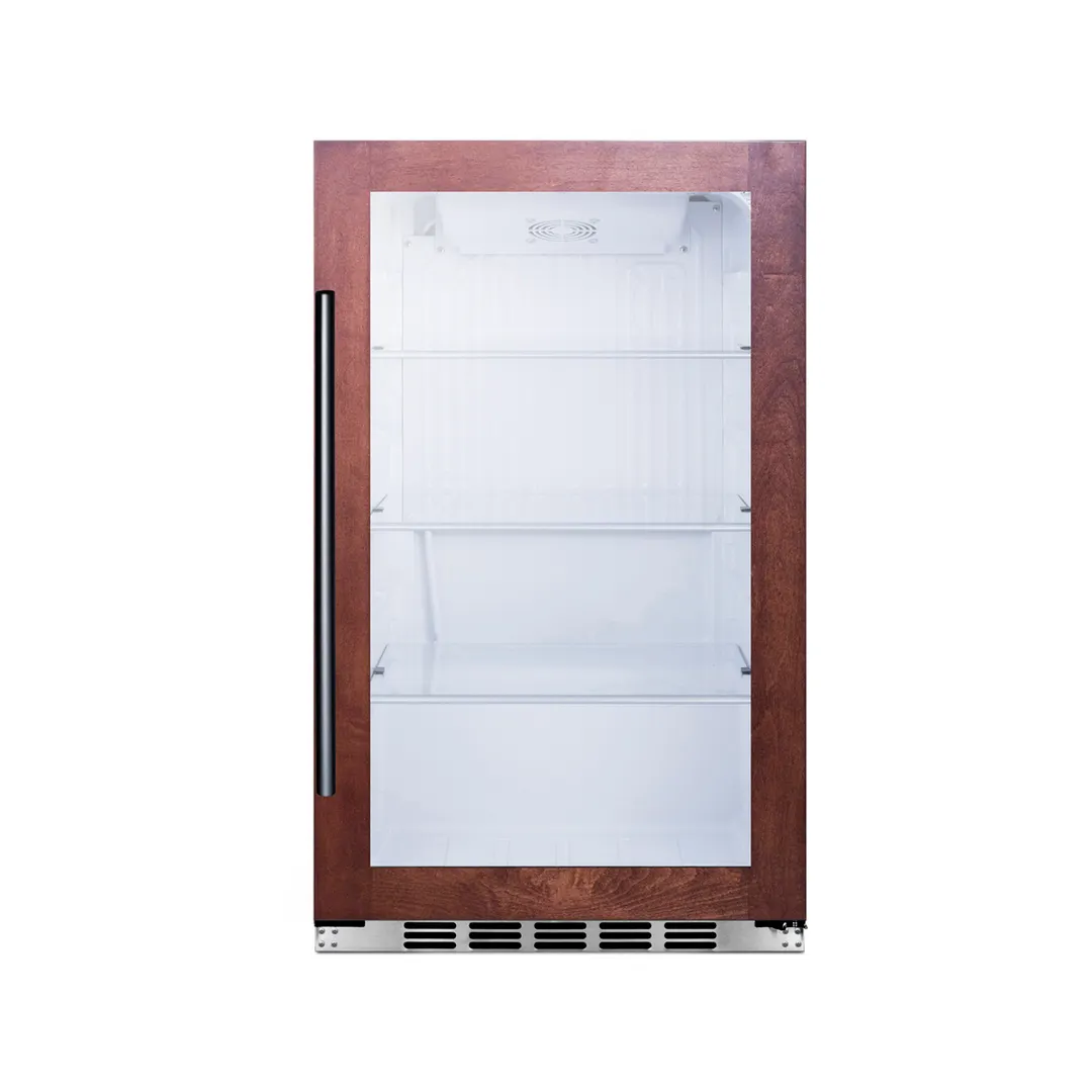 Summit SPR489OSPNR Outdoor Beverage Center w/ Panel-Ready Glass Door, 3.13 cu.ft