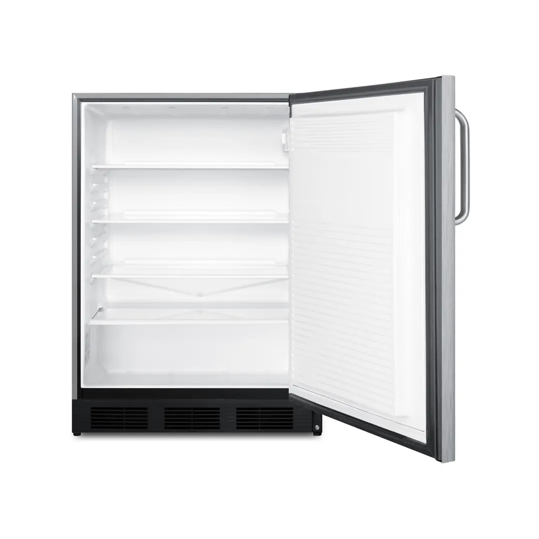 Summit SPR7BOSST 24" Built-in or Freestanding Outdoor Refrigerator, Stainless Steeel, 5.5 cu. ft.