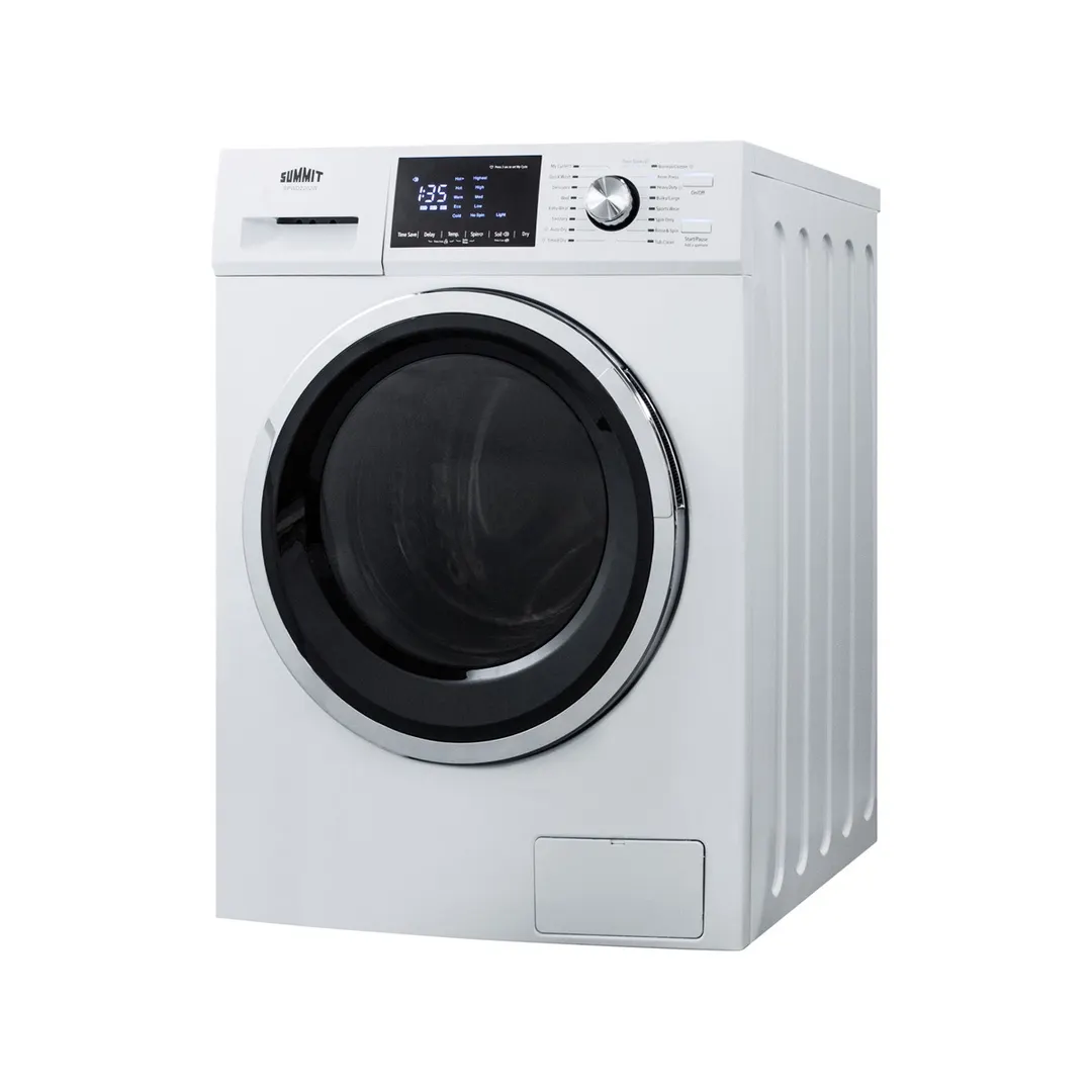 Summit SPWD2202W 24" Washer/Dryer Combo, front loading glass door, 2.7 cu.ft.