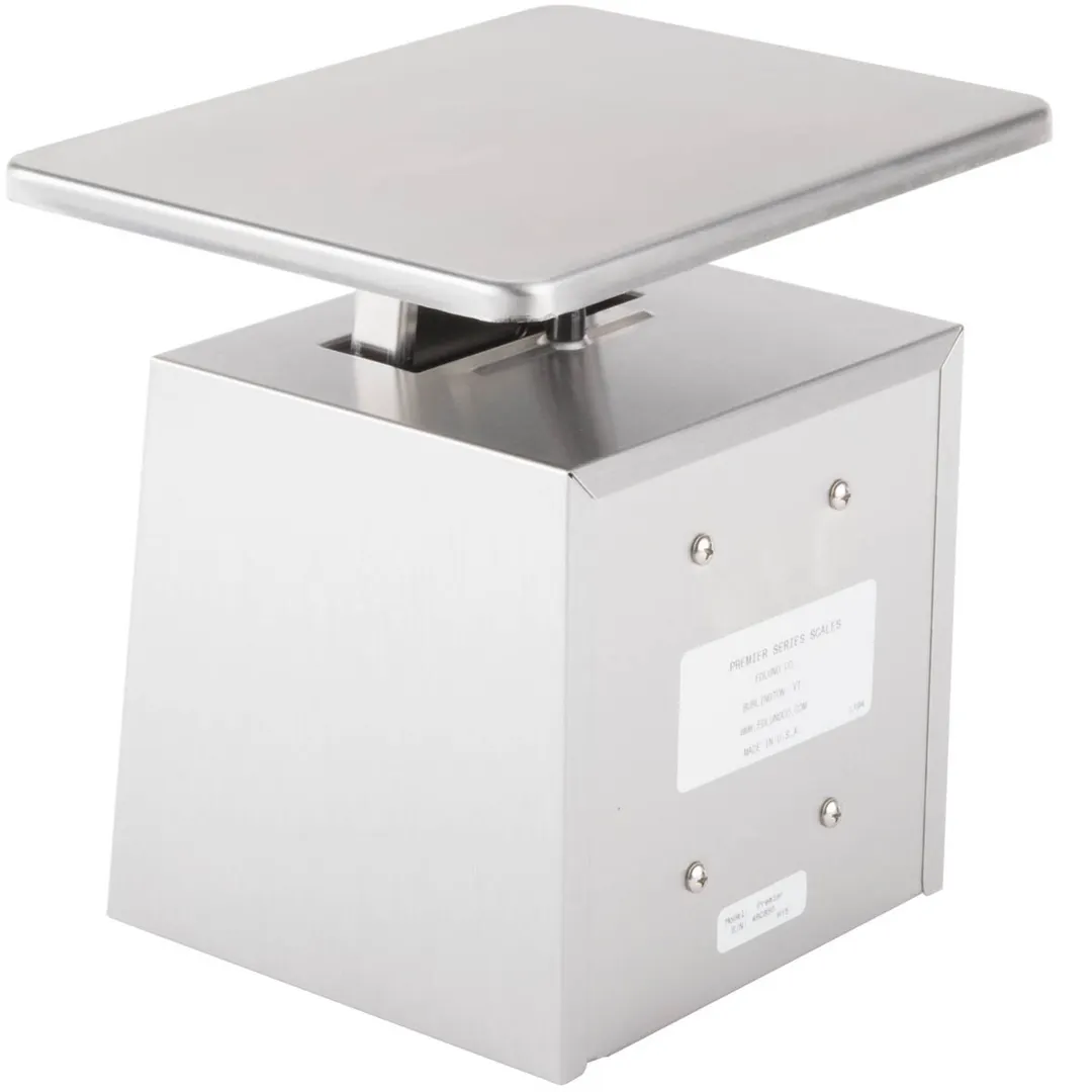 Edlund SR-10 OP - 10-29 lb Portion Scale, 8-9" Platform, Stainless Steel, Vertical Dial, Dishwasher Safe