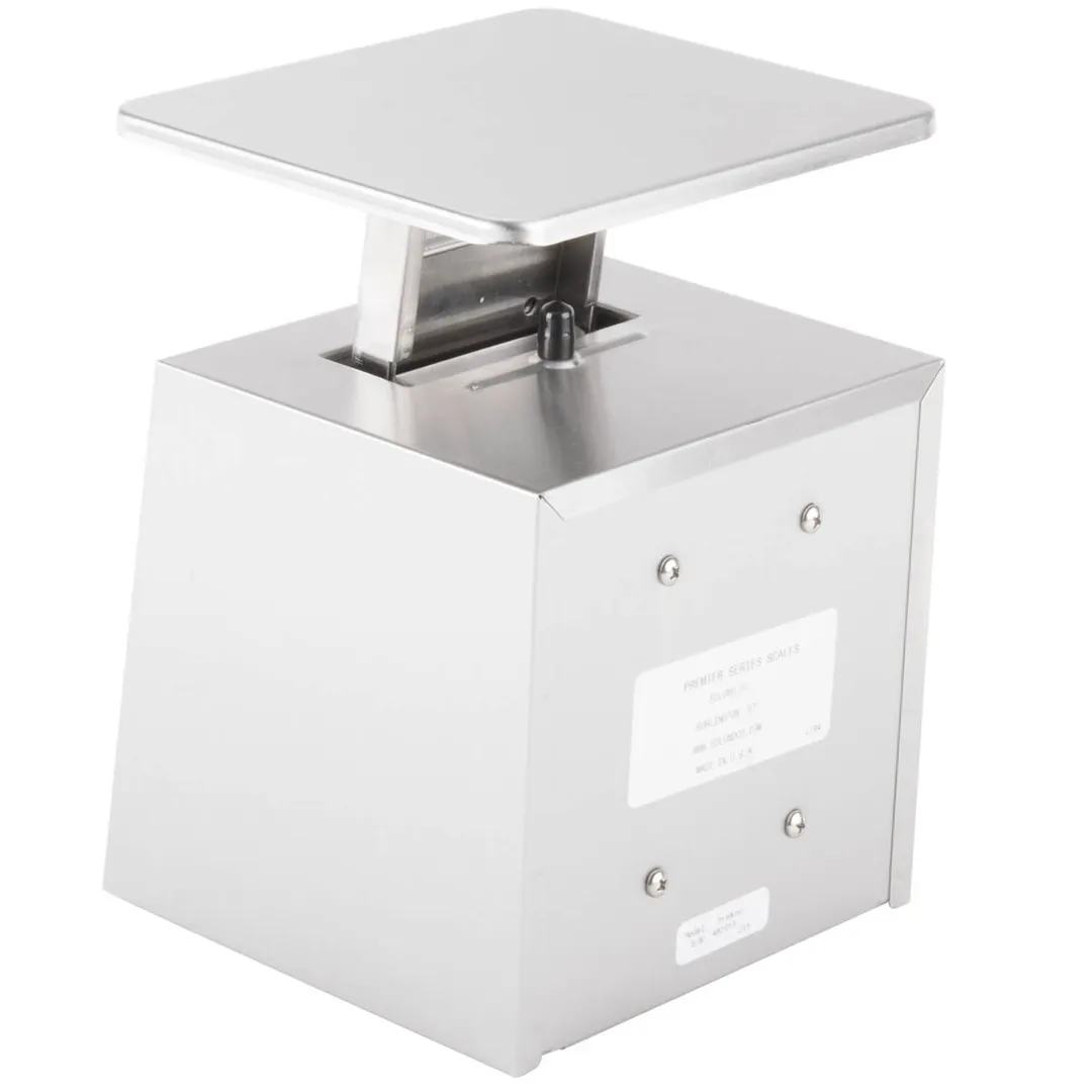 Edlund SR-5000C - 10-29 lb Stainless Steel Portion Scale, Rotating Dial, Vertical Display, 6-7" Platform