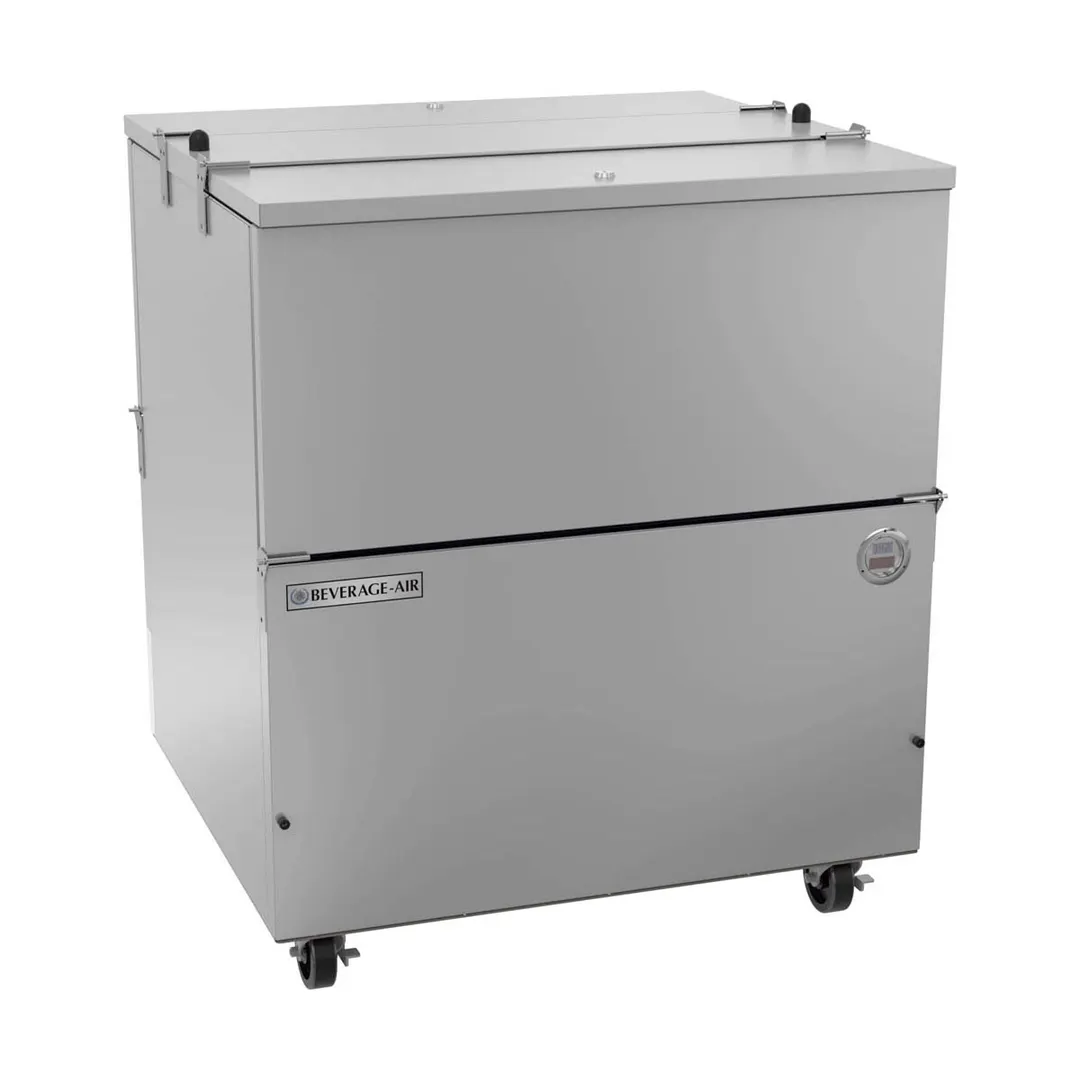 Beverage Air ST34HC-S 34" Dual Sided Milk Cooler, Cold Wall, 8 Crates Capacity