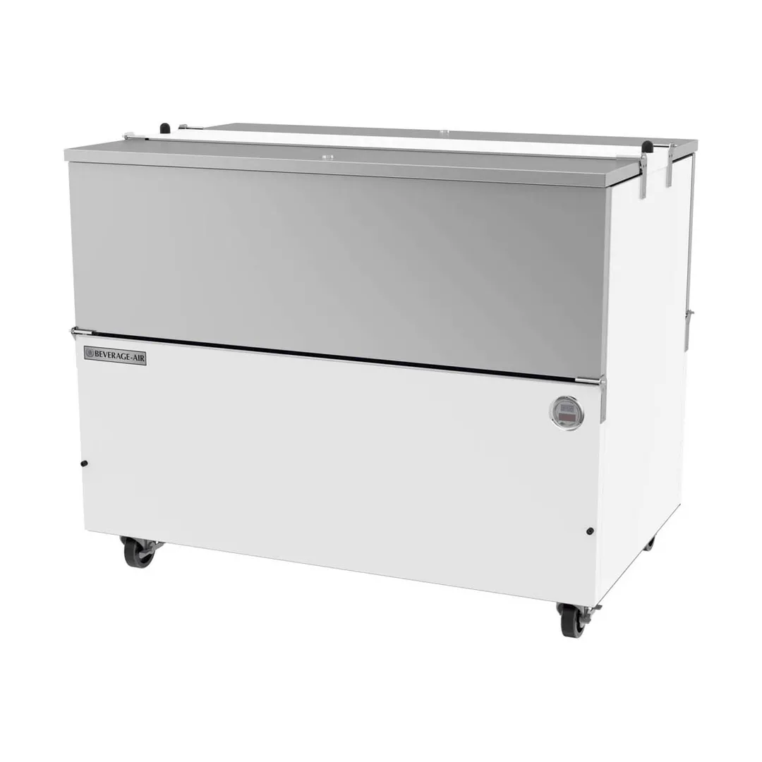 Beverage Air ST49HC-W-02 49" Dual Sided Milk Cooler, Cold Wall, 12 Crates Capacity