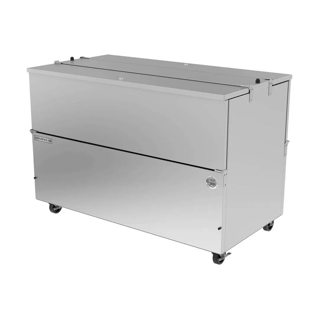 Beverage Air ST58HC-S 58" Dual Sided Milk Cooler, Cold Wall, 16 Crates Capacity