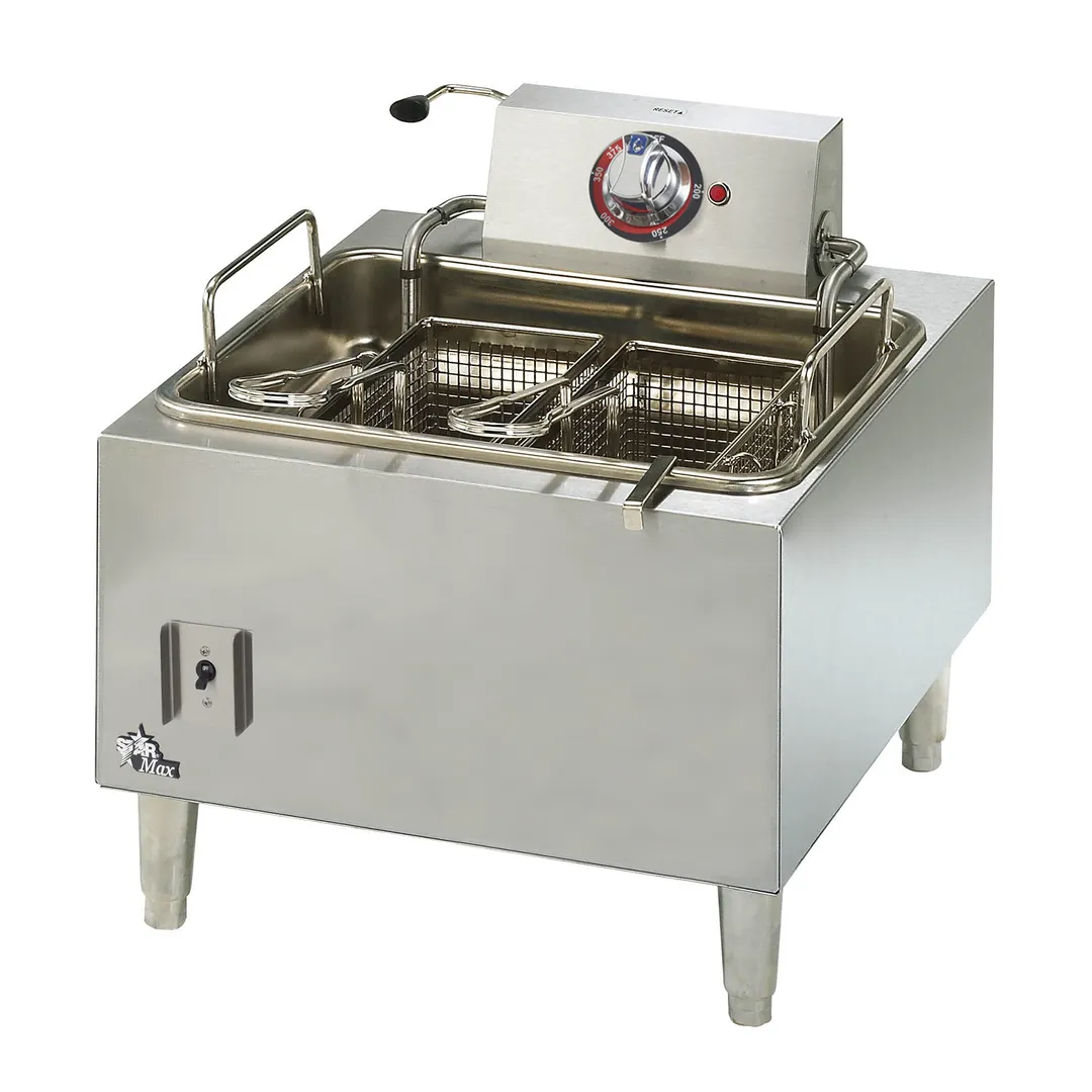 Star 301HLF Star-Max® Full Pot Countertop Electric Fryer w/ 15 lbs Capacity, Twin Baskets