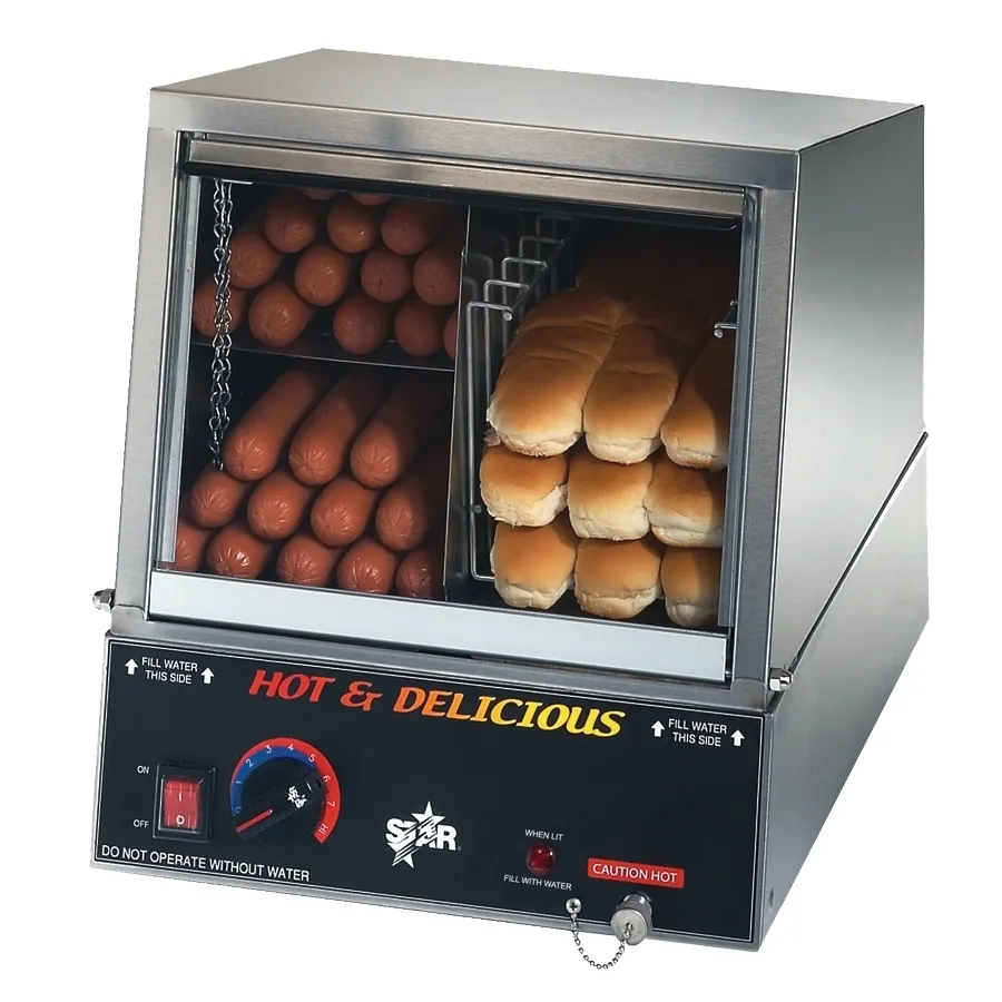 Star 35SSA (Quick-Ship) Hot Dog Steamer with Juice Tray