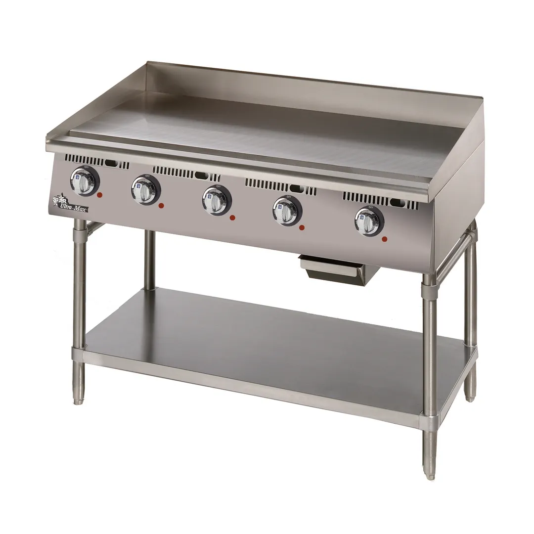 Star 772TA 72" Countertop Electric Griddle with 72" x 24" Surface, Steel Plate, Thermostatic Controls