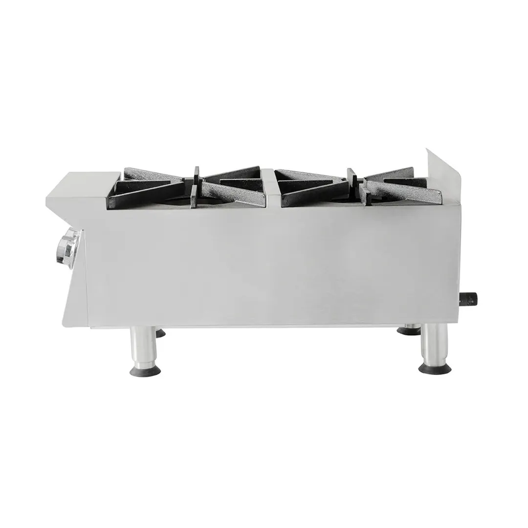 Star 802HA 12" Countertop Gas Hotplate with (2) Burners, Manual Controls, 60.000 BTU