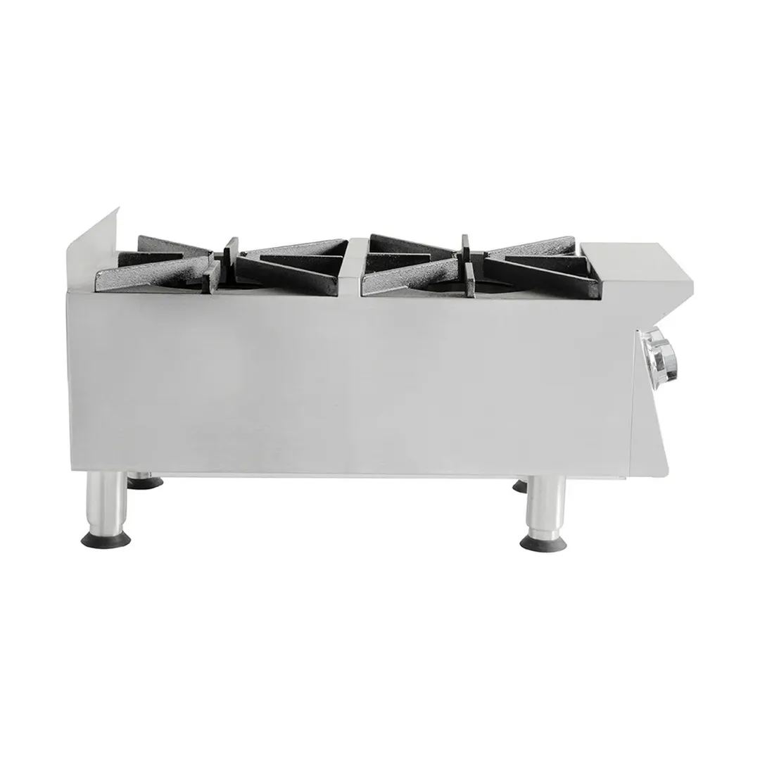 Star 802HA 12" Countertop Gas Hotplate with (2) Burners, Manual Controls, 60.000 BTU
