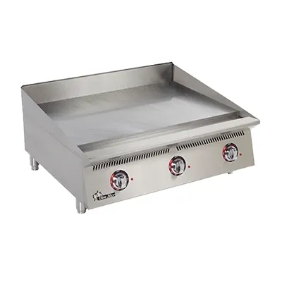Star 836TA 36" Countertop Gas Griddle, Snap-Action Thermostat, 1" Steel Plate, 90.000 BTU