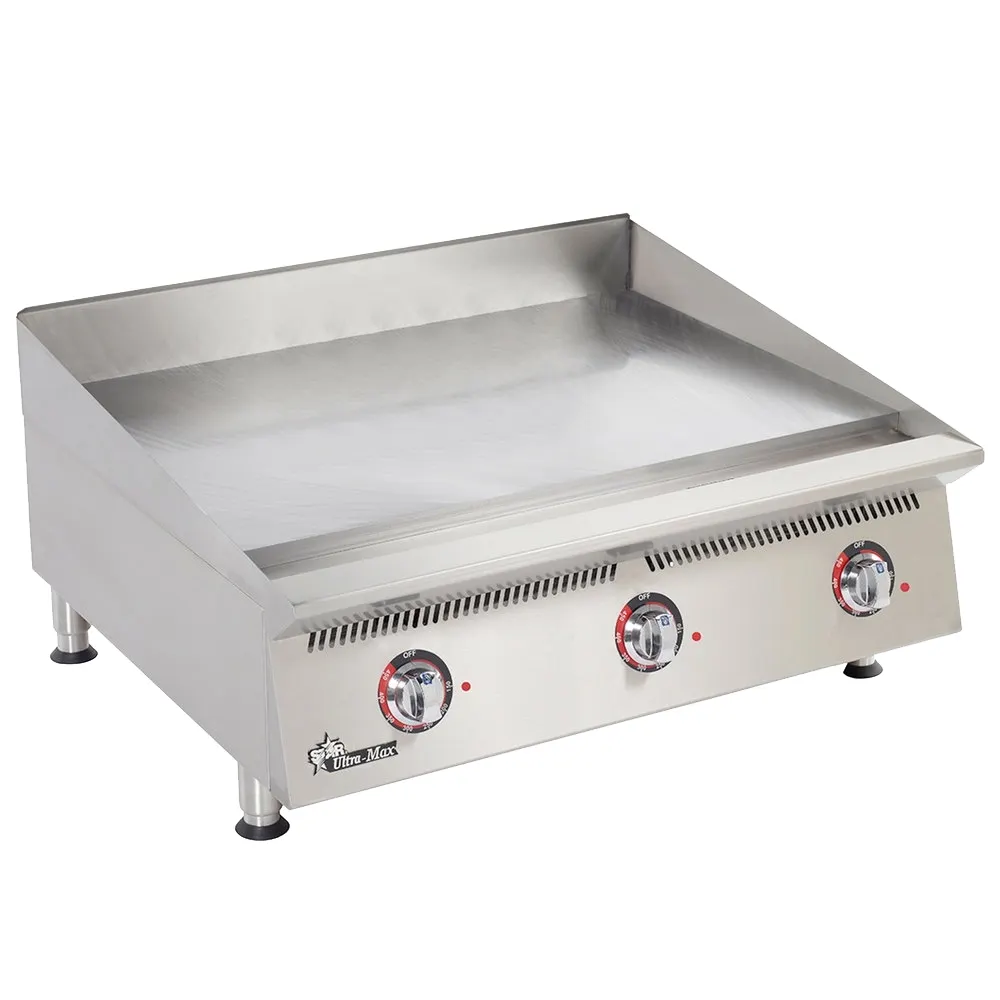 Star 836TCHSA 36" Countertop Gas Griddle, Snap-Action Thermostat, 1" Chrome Plate, 90.000 BTU