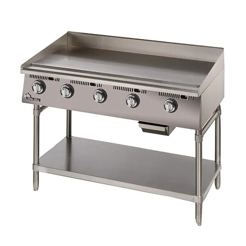 Star 860MA 60" Countertop Manual Gas Griddle, 1" Steel Plate, 150.000 BTU
