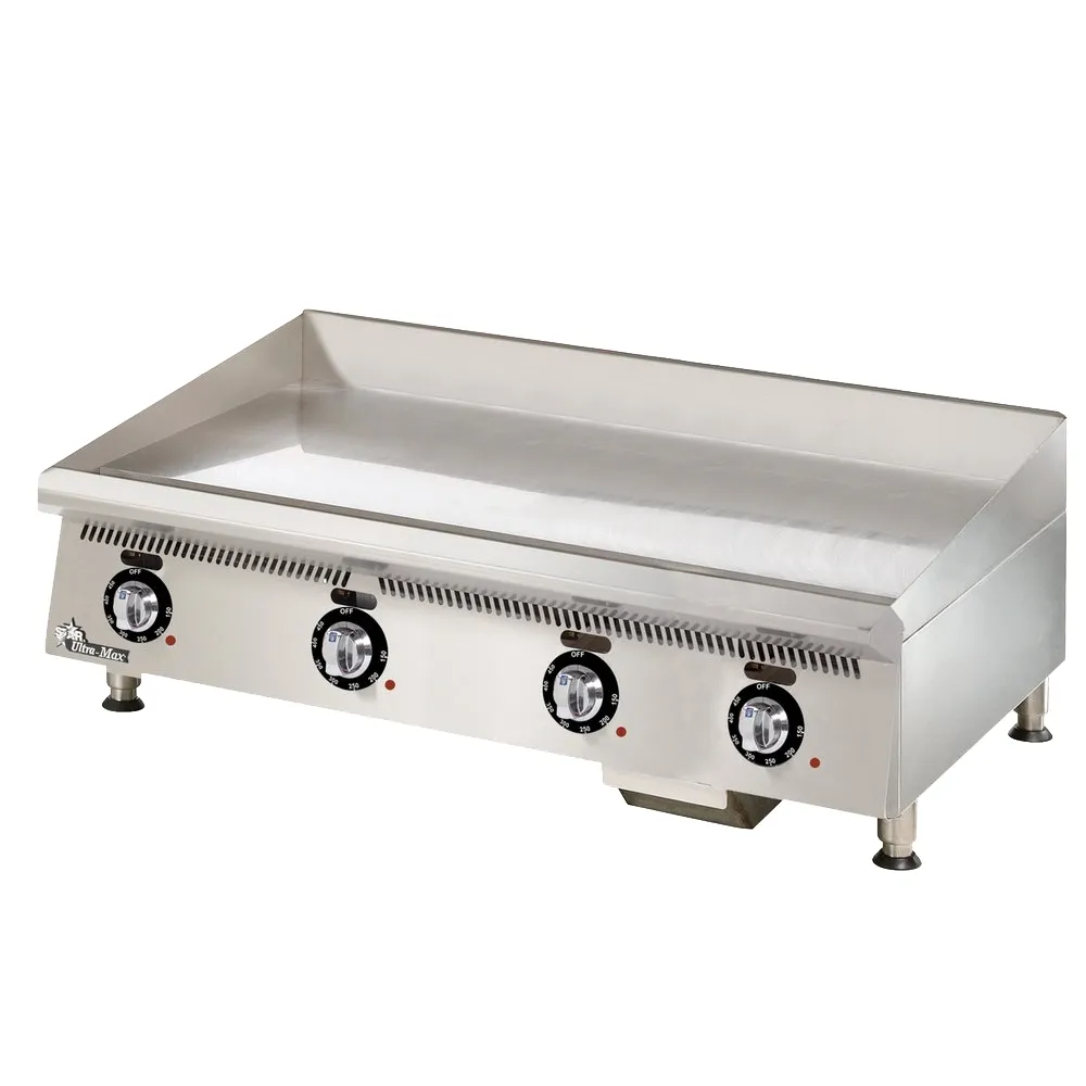 Star 872TCHSA 72" Countertop Gas Griddle, Snap-Action Thermostat, 1" Chrome Plate, 180.000 BTU