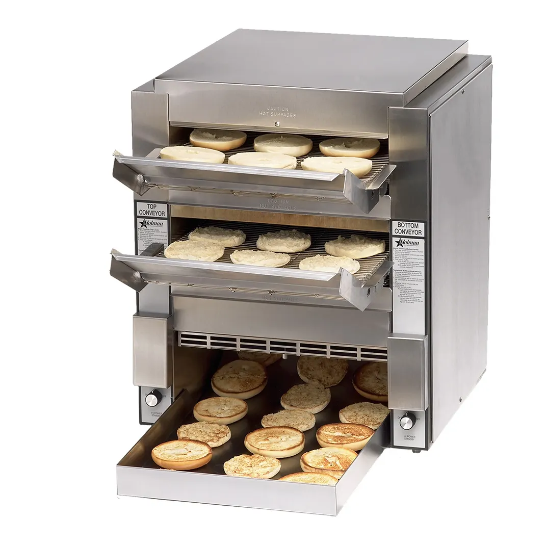Star DT14 Holman Conveyor Toaster w/ Analog  Control, Dual Horizontal - 2000 slices/hr.