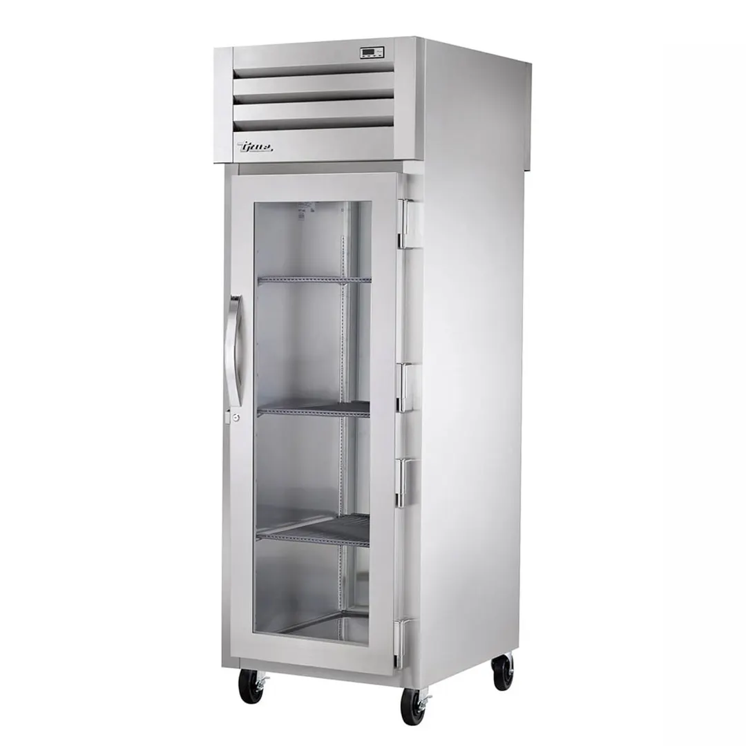 True STA1HPT-1G-1S "Full Height" 1-Section 2-Door Heated Holding Cabinet, Glass & Stainless Steel Doors, 208-230V