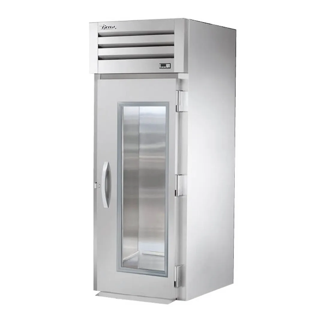 True STA1RRI-1G-HC 35" 1-Section Roll-In Refrigerator w/ Glass Door, Stainless Steel Exterior-Aluminum Interior
