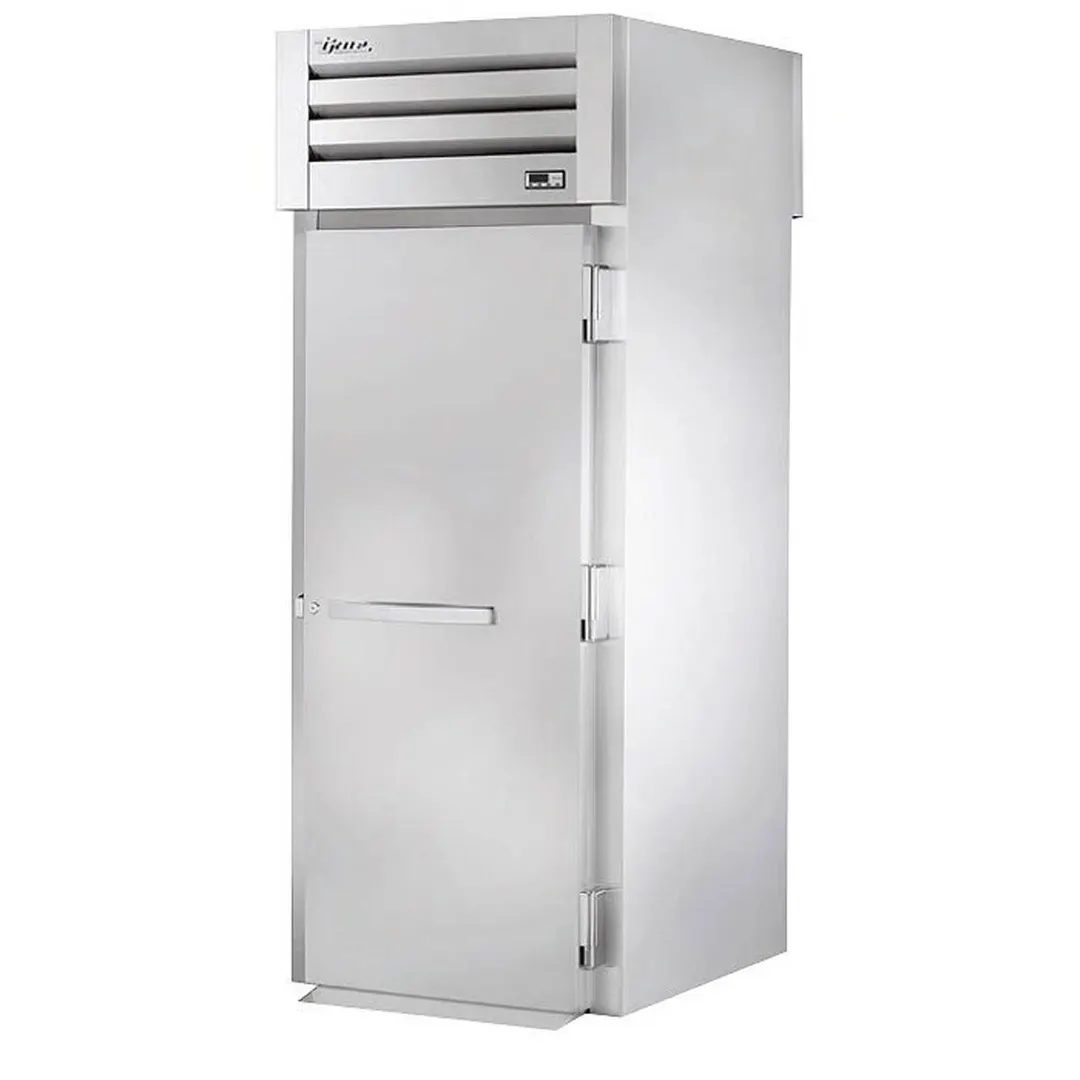 True STA1RRT89-1S-1S-HC 35" 1-Section Roll-Thru Refrigerator w/ Front Solid & Rear Solid Door, Aluminum Interior-Stainless Floor, 89"H