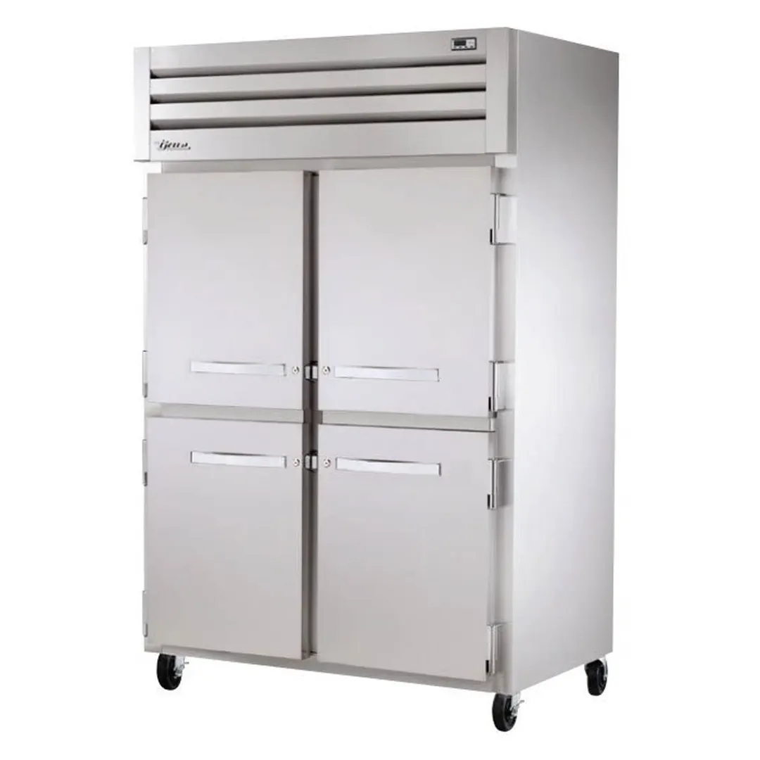 True STA2H-4HS 2-Section Reach-In Heated Holding Cabinet, 4 Half Doors, Stainless Steel Front, Aluminum Interior