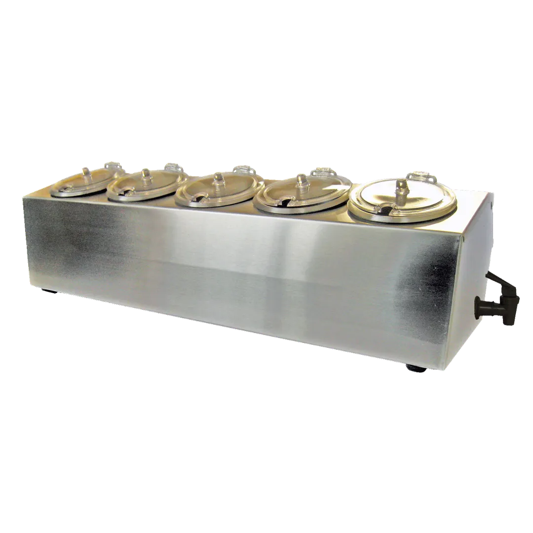 Steril-Sil CC-LTC-5SW 5-Comp Silver Bar, Ice-Cooled, SC-750 Containers & HC-20-X Lids, Made in USA