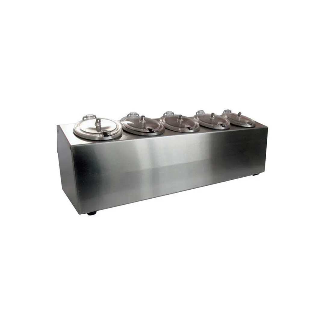 Steril-Sil CC-LTC-5SW 5-Comp Silver Bar, Ice-Cooled, SC-750 Containers & HC-20-X Lids, Made in USA