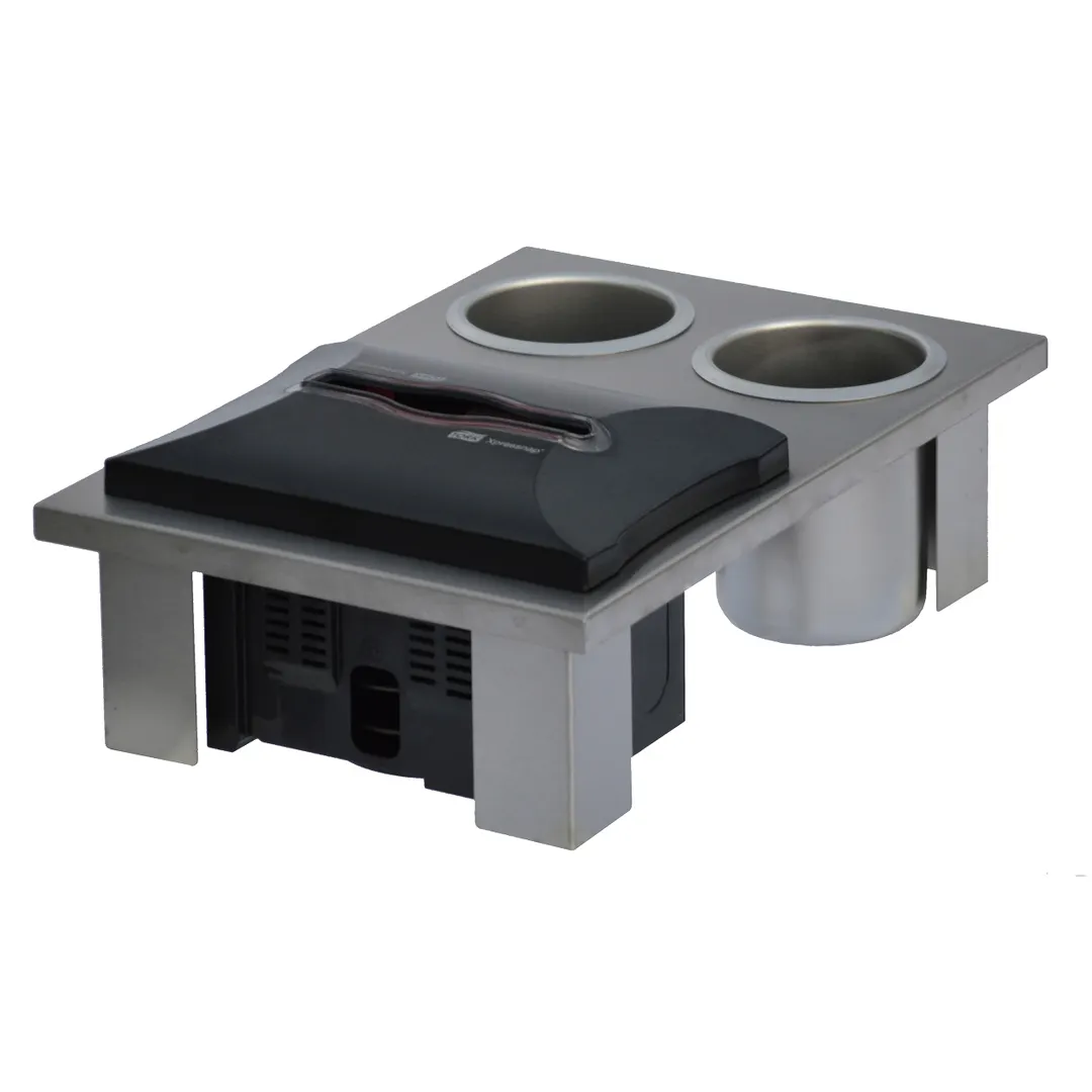Steril-Sil E1-1N5-2SD-1VH Napkin & Straw Dispenser Insert, full-size