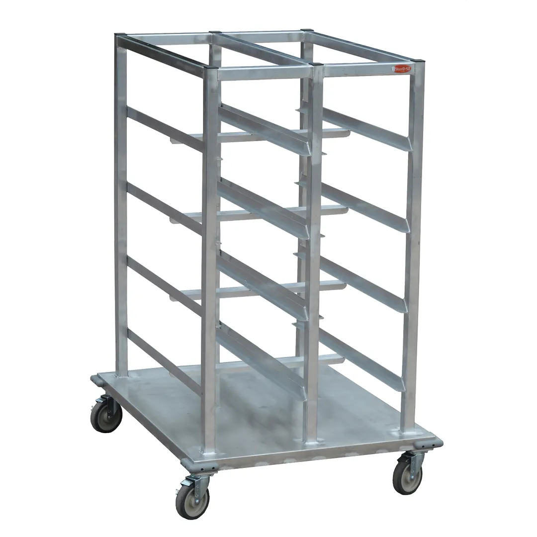 Steril-Sil E1-BSC-16 Aluminum System Basket Storage Drying Rack, 44" x 35" x 57"