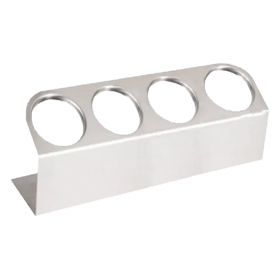 Steril-Sil HKS-4 Cantilever Silverware Dispenser, 4-Hole, 304 Stainless Steel, Countertop/Wall-Mount