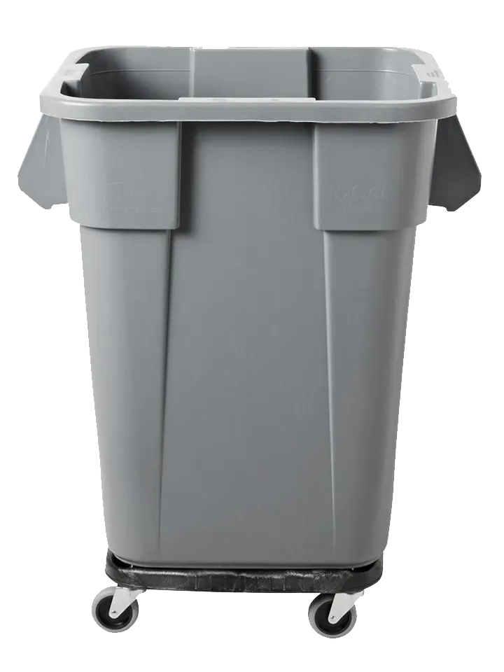 Steril-Sil MTC-CAN-40D Trash Can with Dolly, 40-Gallon