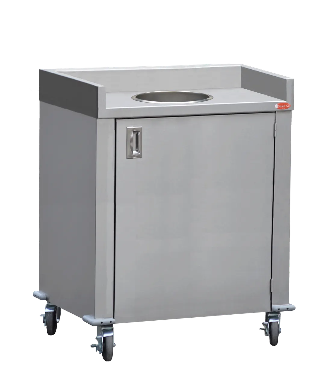 Steril-Sil MTC36-1 Mobile Trash/Recycling Counter, 40 Gallon Capacity