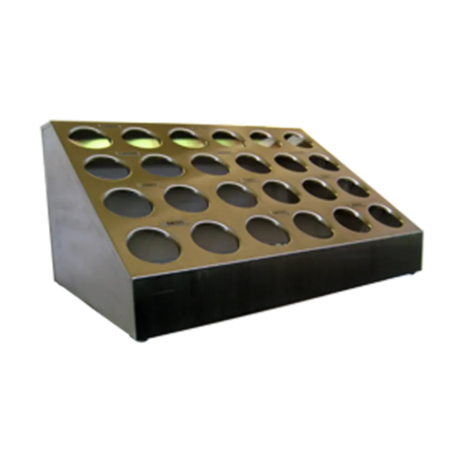 Steril-Sil TC-24 Countertop Silverware Dispenser, 24-Hole (4×6) 33-1/2"x23-1/2"x17" Steel, NSF, USA
