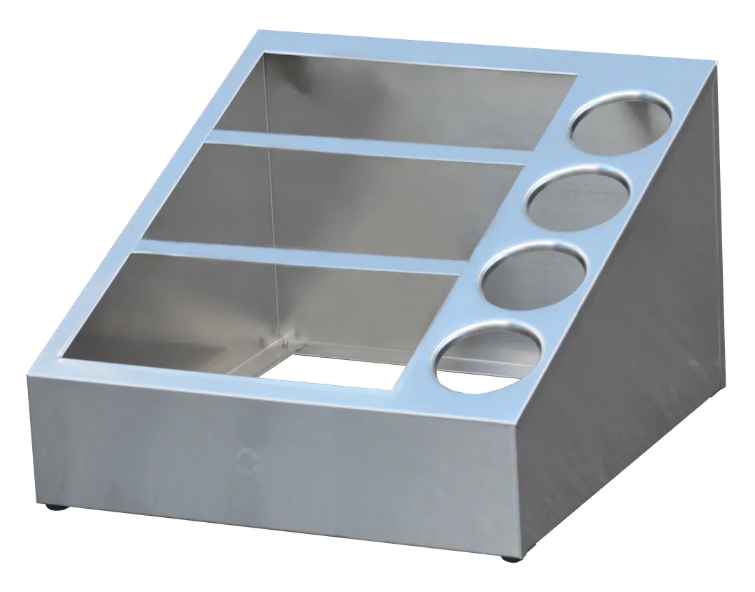 Steril‑Sil VTC-12NP-4 Dispenser, 23"W x 21.25"D x 14.25"H, Steel, 12 Pans + 4 Cylinders, Made in USA
