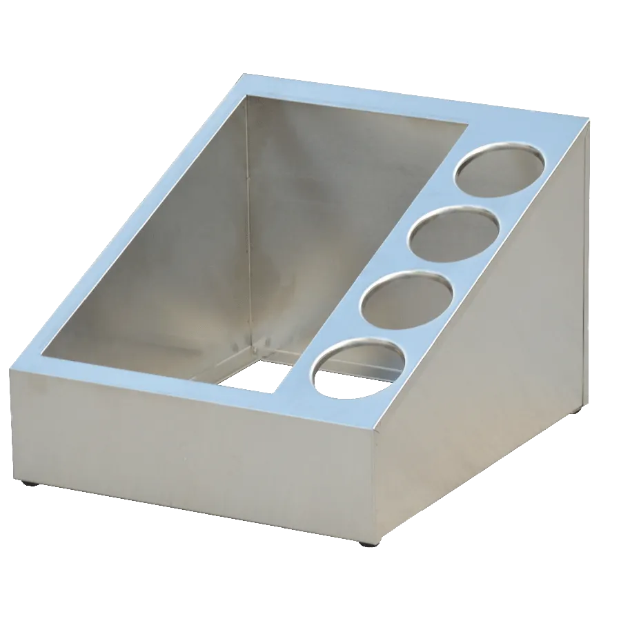 Steril-Sil VTC-1HP-4 Countertop Dispenser, 5-Section, Non-Insulated, 30 oz, Stainless Steel, Silver