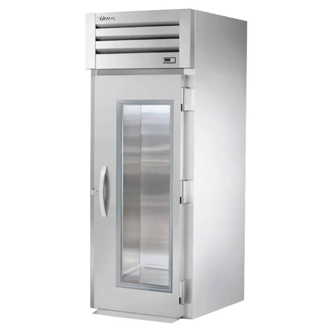 True STG1RRI-1G-HC 35" 1-Section Roll-In Refrigerator w/ Glass Door, Stainless Steel Front-Aluminum Sides