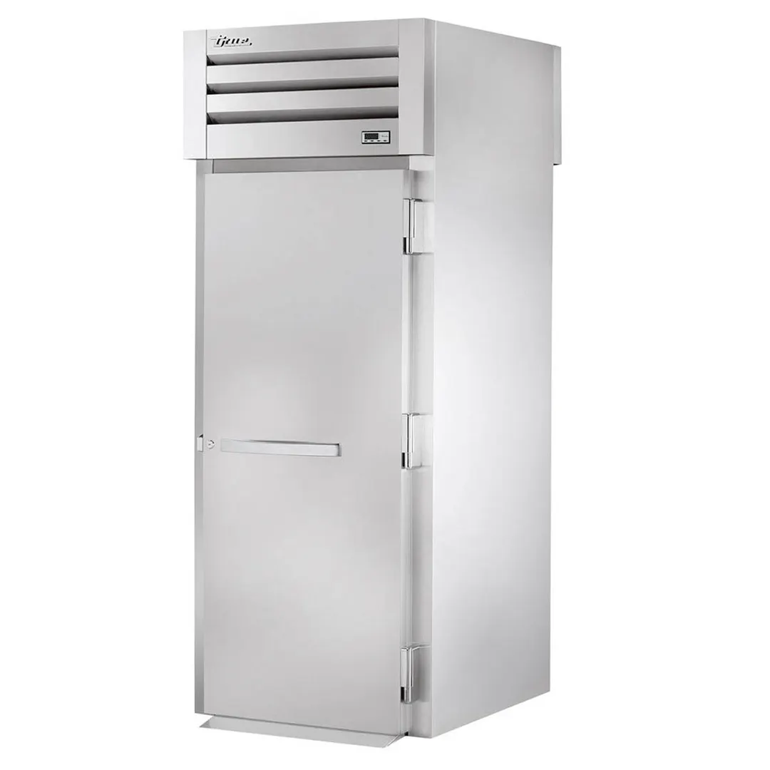 True STG1RRT-1S-1S-HC 35" 1-Section Roll-Thru Refrigerator w/ Front Solid & Rear Solid Door, Stainless Steel Front-Aluminum Sides