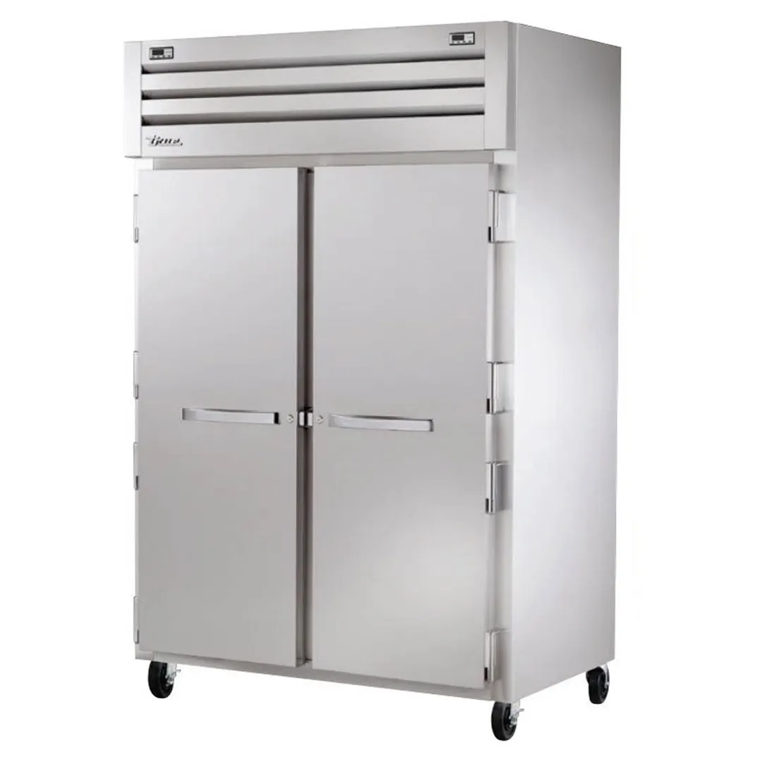 True STG2DT-2S-HC 52" 2-Section Reach-In Refrigerator Freezer Combo w/ 2 Solid Doors