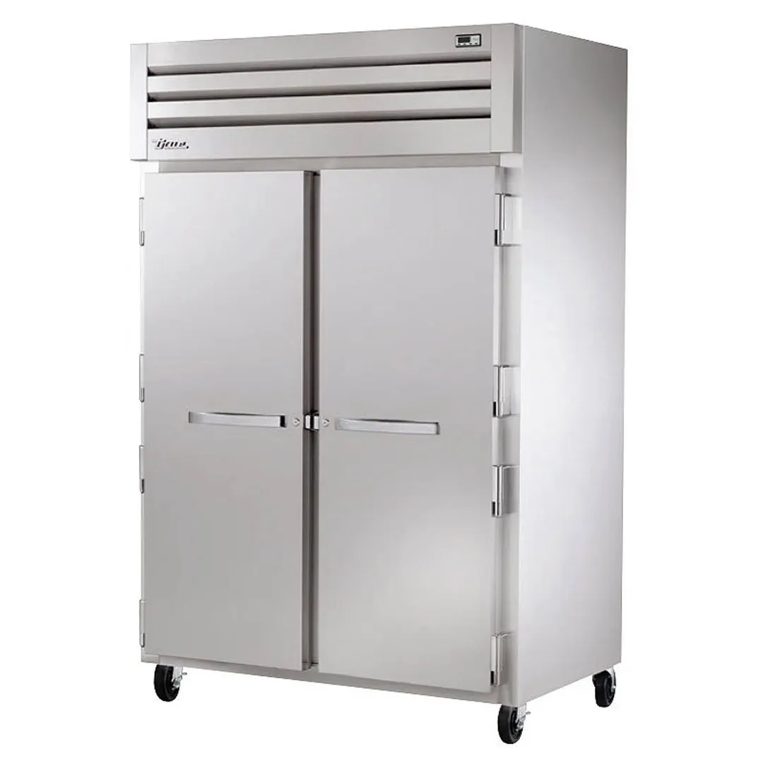 True STG2F-2S-HC 52.63" 2-Solid Door Reach-In Freezer, Top Mounted, 52 cu. ft., Stainless Steel Front, Aluminum Sides