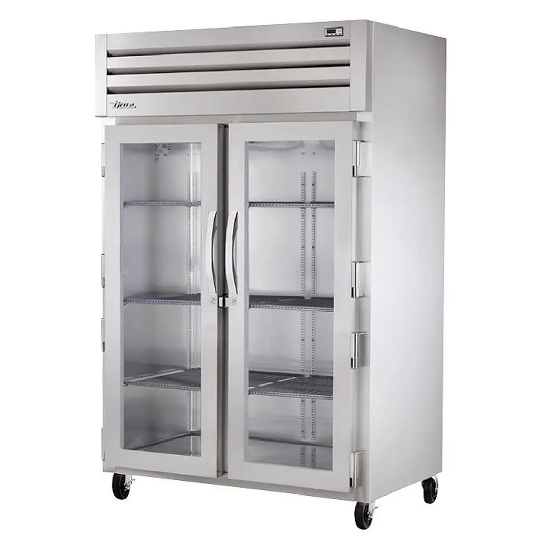 True STG2H-2G 2-Section Reach-In Heated Holding Cabinet, 2 Glass Doors, Stainless Steel Front, 3kW, 208-230V