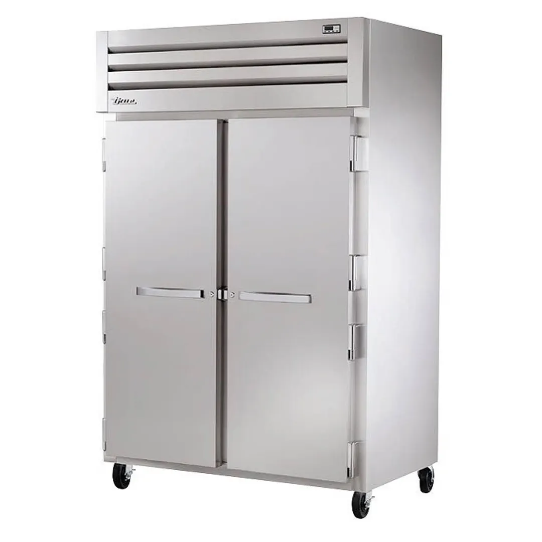 True STG2H-2S 2-Section 2-Door Solid Door Heated Holding Cabinet, Stainless Steel Front, 6 Shelves