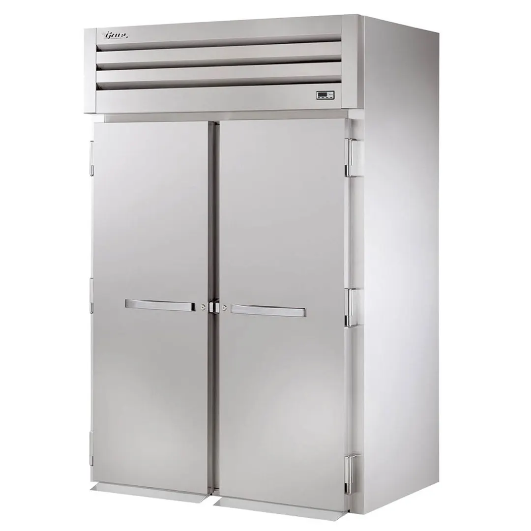 True STG2RRI89-2S-HC 68" 2-Section Roll-In Refrigerator w/ 2 Solid Doors, Stainless Steel Front-Aluminum Sides, 89"H