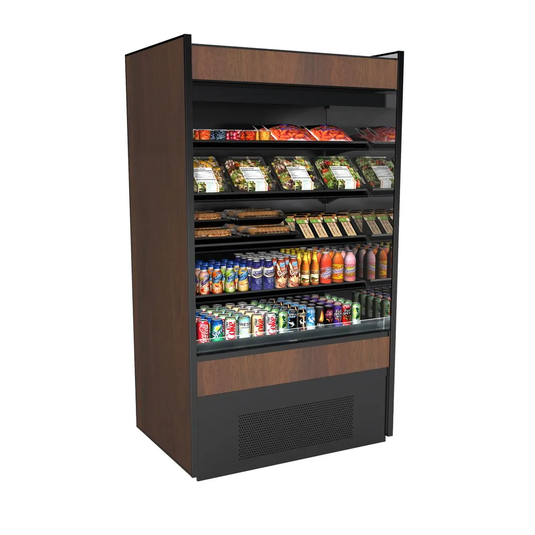 Structural Concepts B37R 36" Vertical Self-Service Open Air Merchandiser 4 Shelves, High Profile
