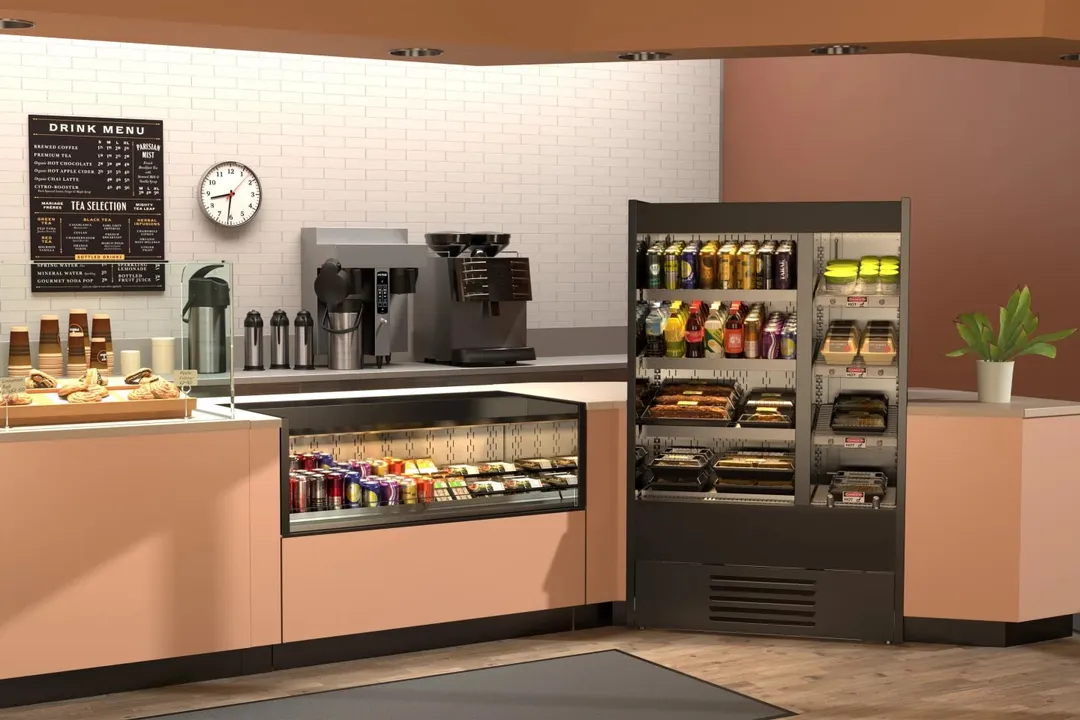 Structural Concepts B3924RH Oasis® R/H Display 39\"W x 26-1/8\"D x 62-5/8\"H, 3 Heated Shelves
