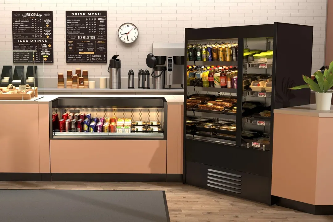 Structural Concepts B3924RH Oasis® R/H Display 39\"W x 26-1/8\"D x 62-5/8\"H, 3 Heated Shelves